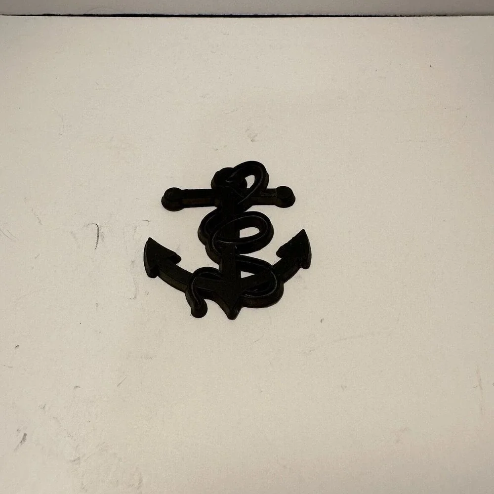 Nautical Fouled‎ Anchor Charm Black Magnet 2.25 Inch